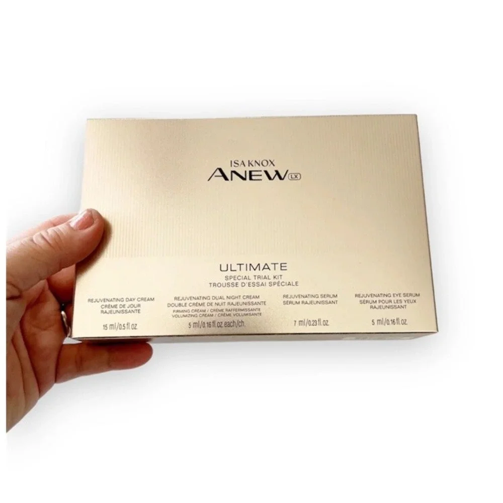 Isa Knox ANEW LX Ultimate Special 4 Piece Trial Kit Avon Skin Care Cream Serum